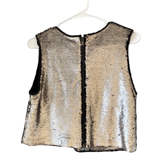 Forever 21 silver sequined jacket and tank | M - Picture 3 of 8